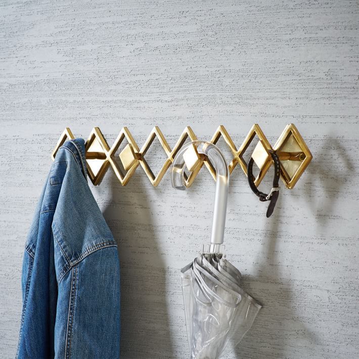 Gold wall sale hook rack