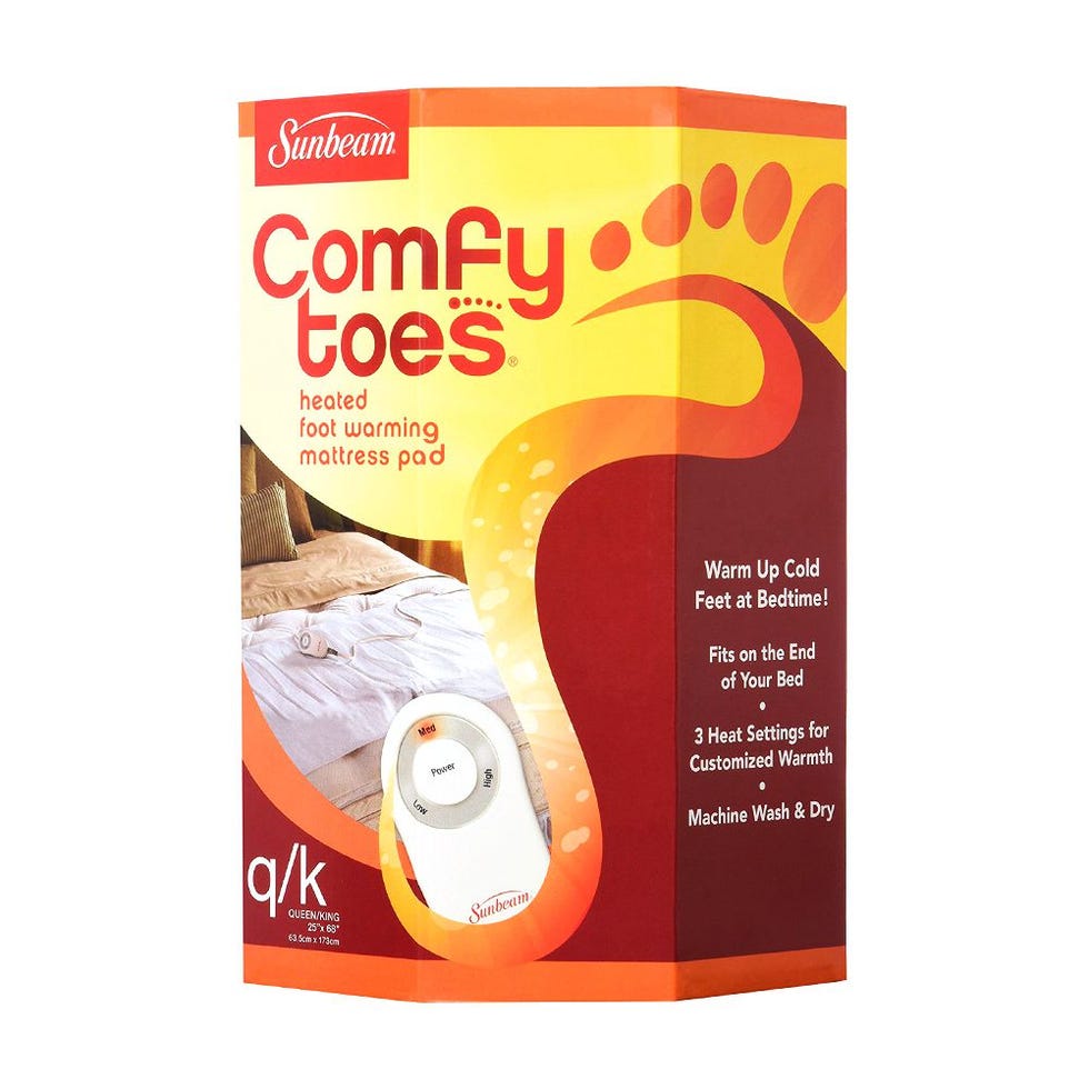 Sunbeam Comfy Toes Heated Foot Warming Mattress Pad
