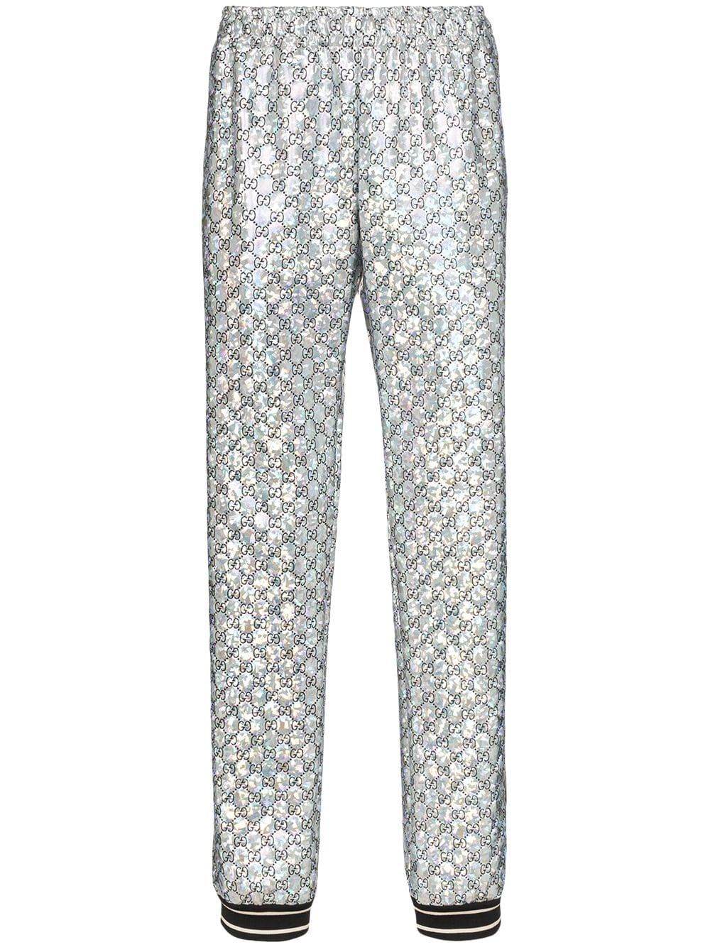 laminated sparkling GG sweatpants