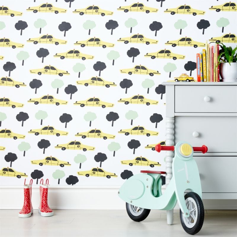 Chasing Paper At Crate & Barrel Kids Is The Perfect Wallpaper For Your ...