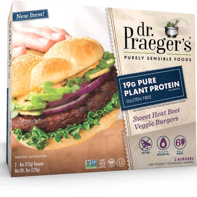 Dr. Praeger's Sweet Heat Beet Veggie Burgers