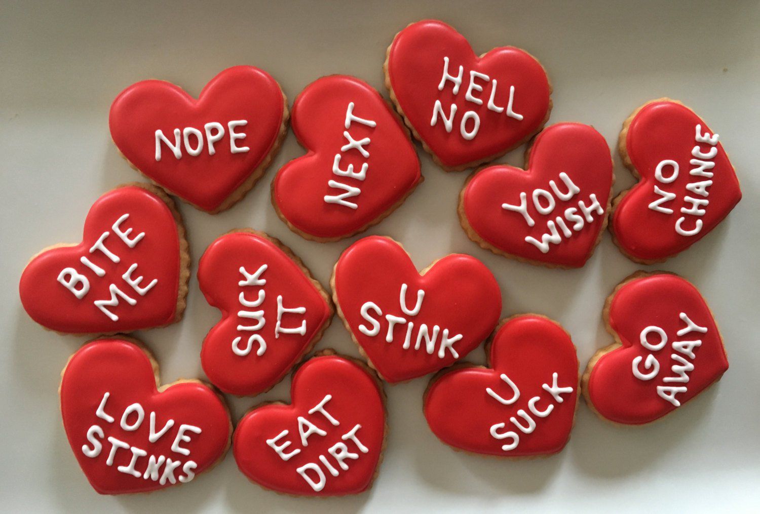 Anti-Valentine Sugar Cookies