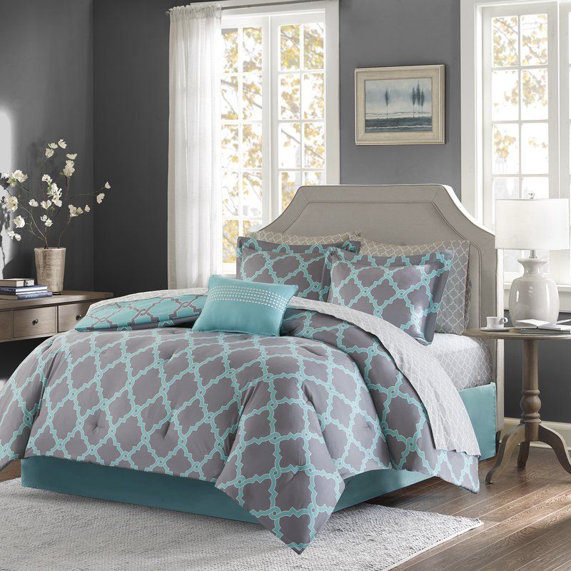 Willa Arlo Interiors Reversible Complete Comforter and Cotton Sheet Set