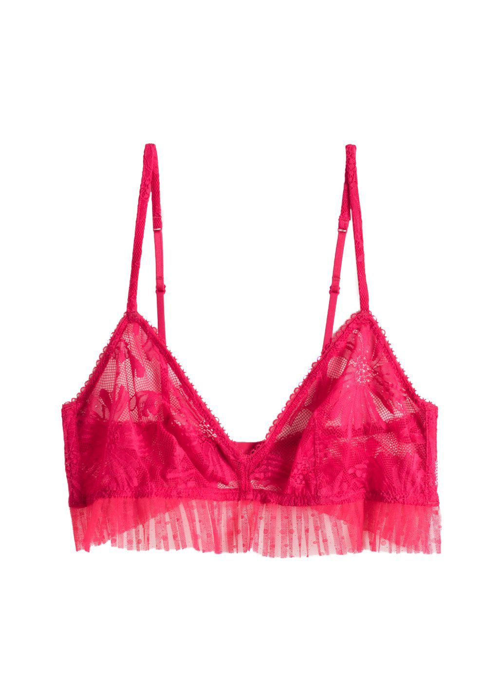 And Other Stories flower lace triangle bra