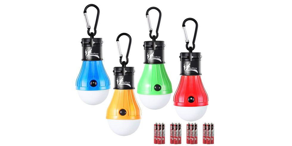 MalloMe Camping Lantern Multicolor 4 Pack Lanterns for Power Outages,  Camping Lights for Tent Hanging, Camp Light Tent Lamp Emergency Battery  Powered