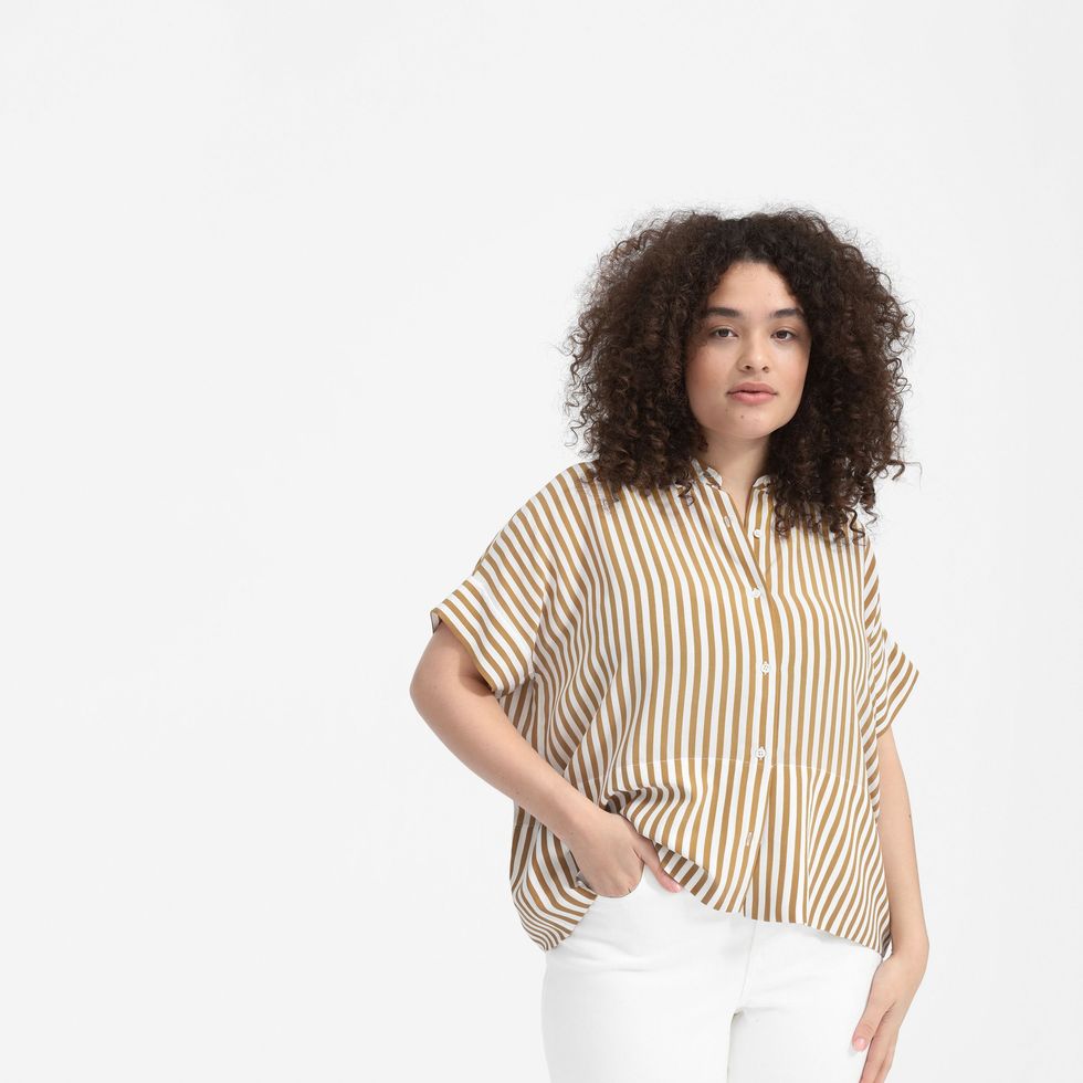 The Clean Silk Short-Sleeve Square Shirt