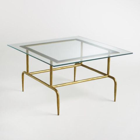 Glass Top Coffee Table Reviews, Low Square Curved Glass Coffee Table
