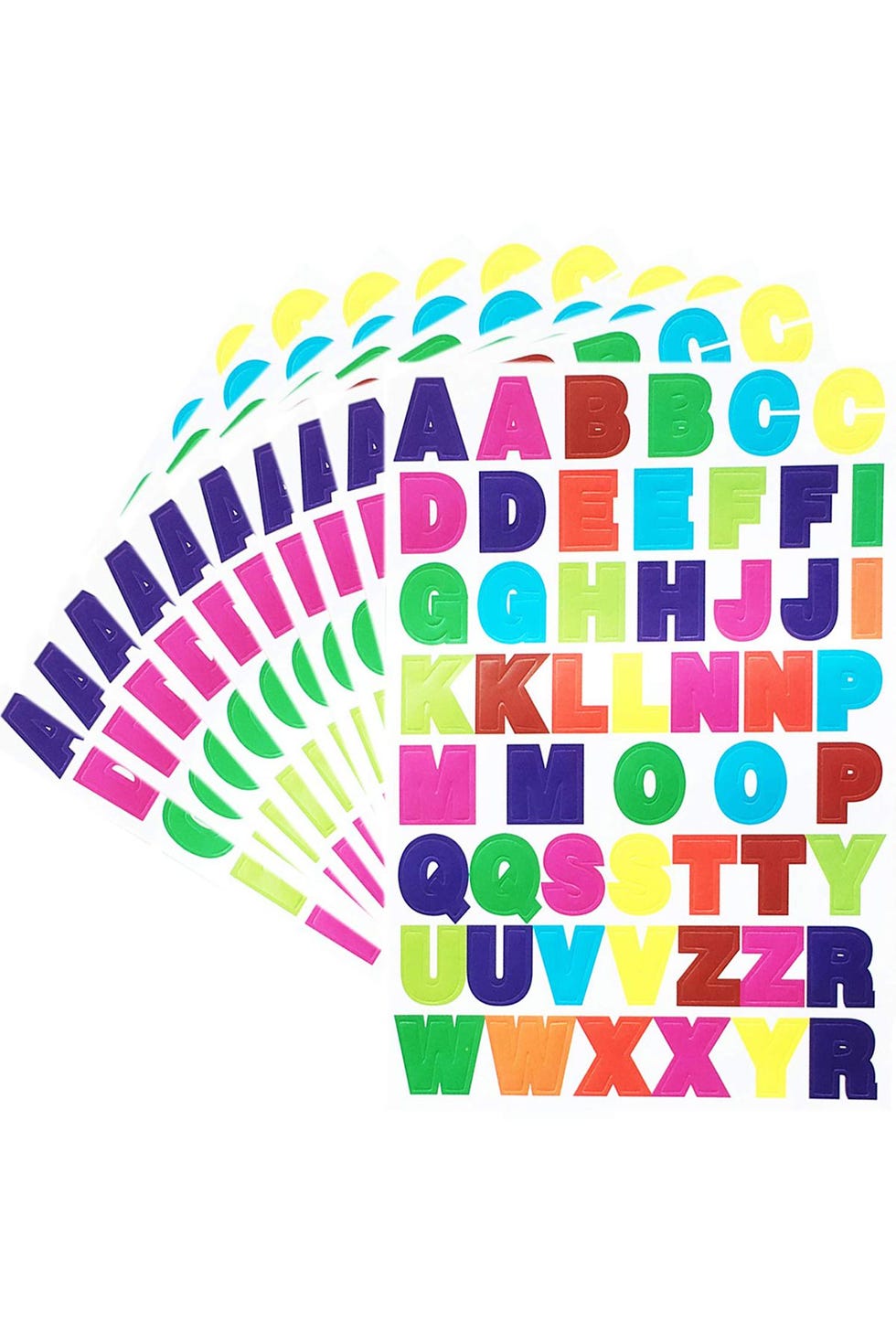 Sticko Alphabet Sticker, Extra Large, Assorted Colors in 2023