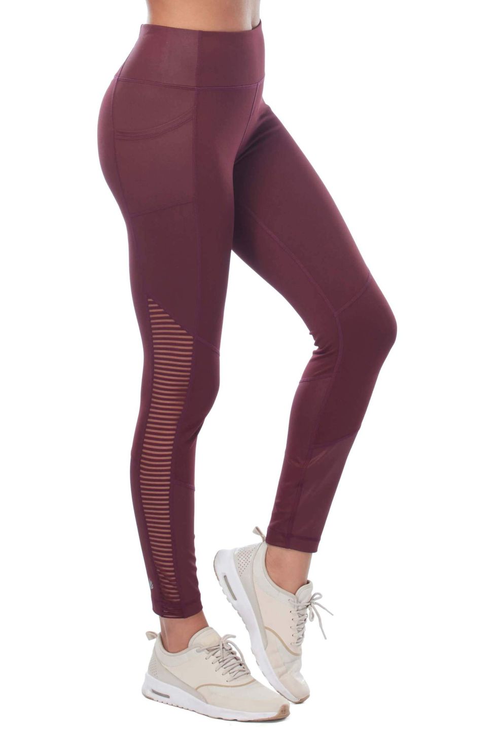 Womens Legging with Mesh Panel - 7th and Leroy