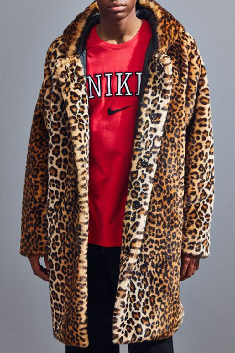 Mens Leopard Coat  Mens fur coat, Mens winter fashion, Mens fur