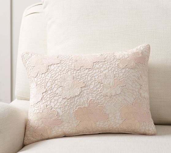 Embroidered Lace Pillow