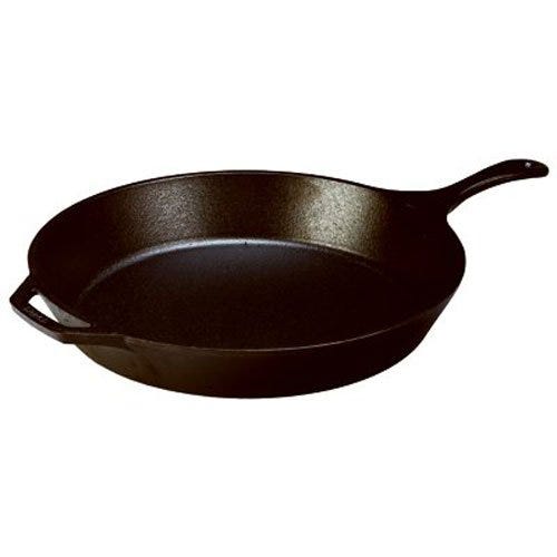 Choice 15 Pre-Seasoned Cast Iron Skillet with Helper Handle