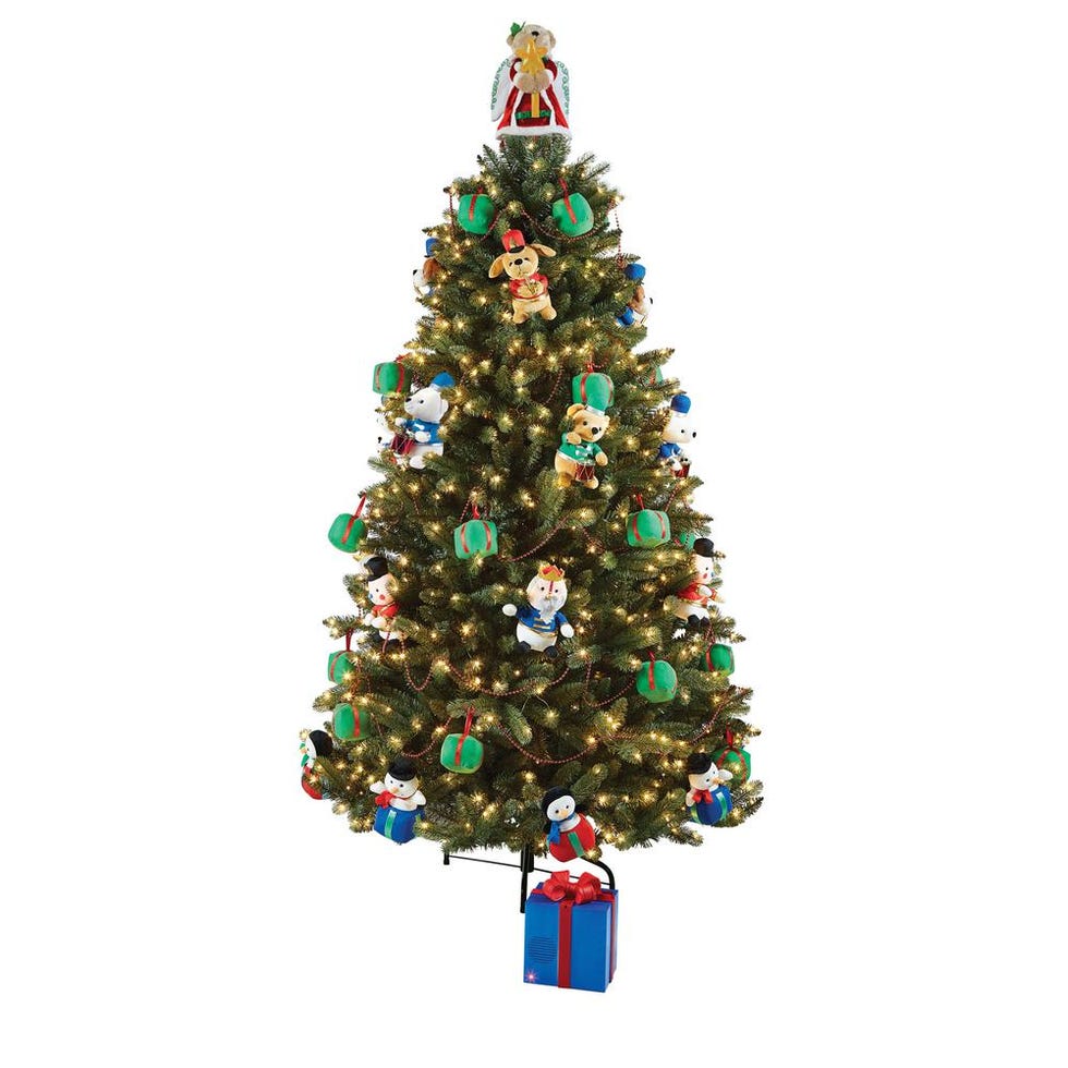 Artificial Christmas Tree with Musical Animated Plush and LED Illumination