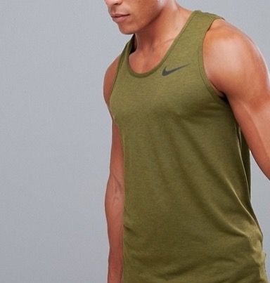 Nike Training Breathe Hyperdry Vest In Khaki 