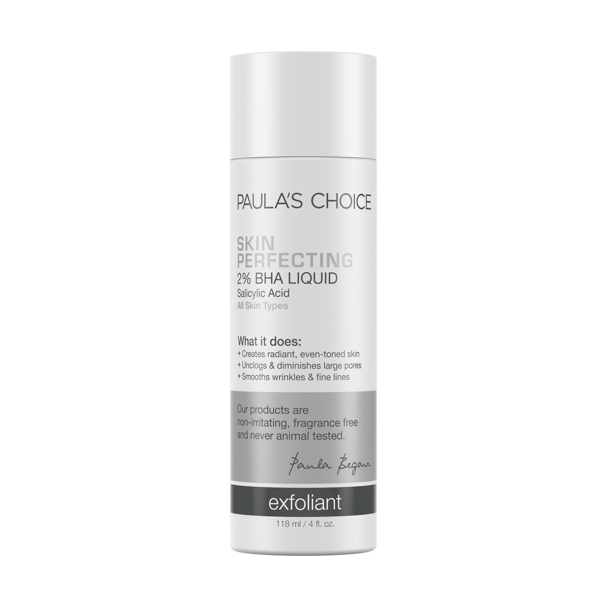 Paulas Choice--SKIN PERFECTING 2% BHA Liquid Salicylic Acid Exfoliant--Facial Exfoliant for Blackheads, Enlarged Pores, Wrinkles & Fine Lines, 4 oz Bottle