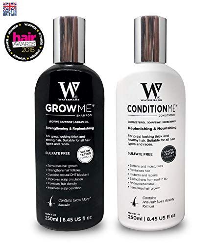 Hair Growth Shampoo and Conditioner by Watermans - Combo Pack - *Can reduce hair loss
