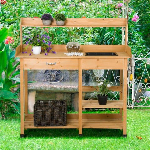 20 Best Potting Benches Garden Work Benches With Storage