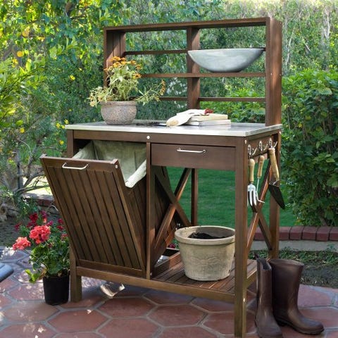 20 Best Potting Benches Garden Work With Storage - Outdoor Garden Sinks Uk 20 Best Potting Benches Garden Work With Storage - Outdoor Garden Sinks Uk