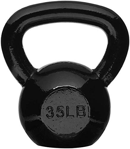 AmazonBasics Enamel Kettlebell, 10 to 60 lbs.