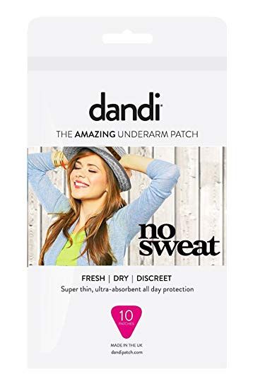 dandi® patch Deodorant Alternative Anti-Sweat Pads, Pack of 10 for Ladies.