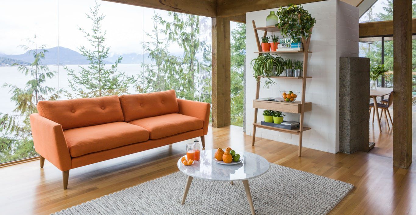 Emil Papaya Orange Sofa