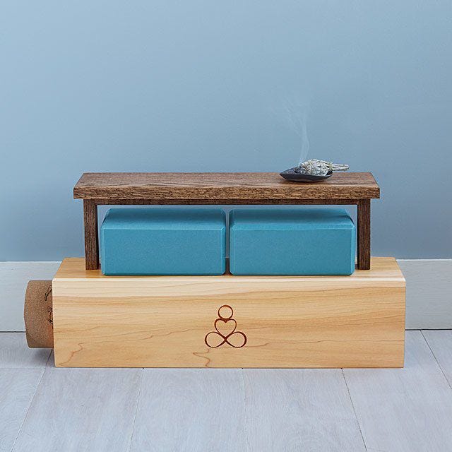 yoga mat shelves