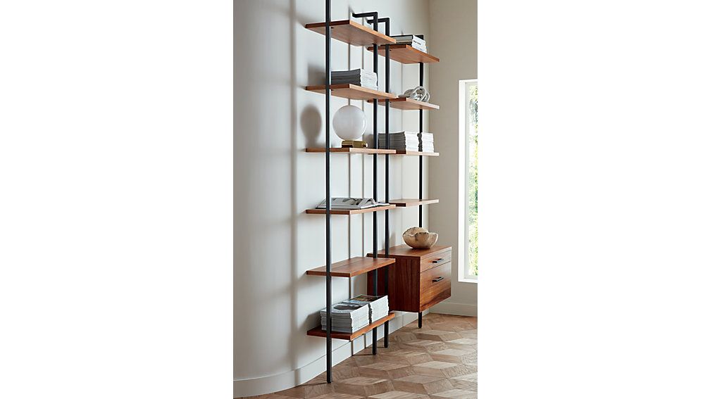 Helix walnut clearance bookcase