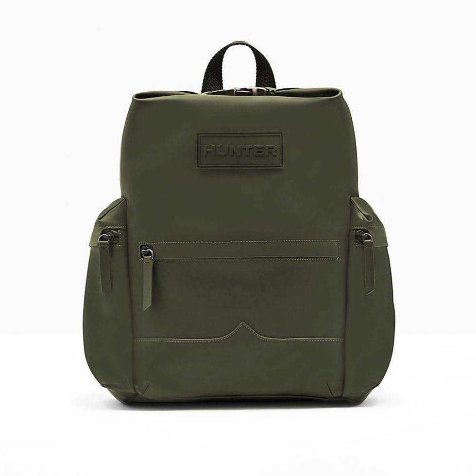 Hunter Original Rubberized Dark Olive Backpack for Men