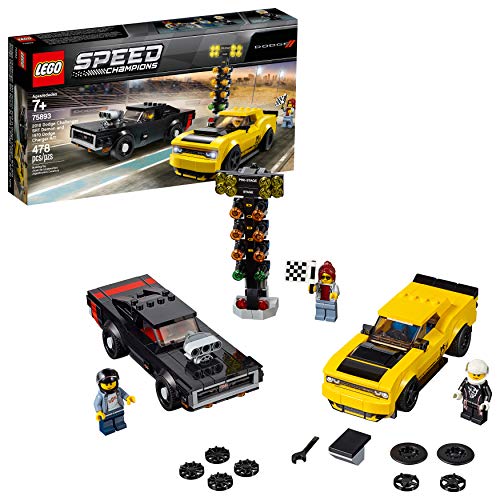 Lego Speed Champions 2018 Dodge Challenger SRT Demon, 1970 Dodge Charger R/T 