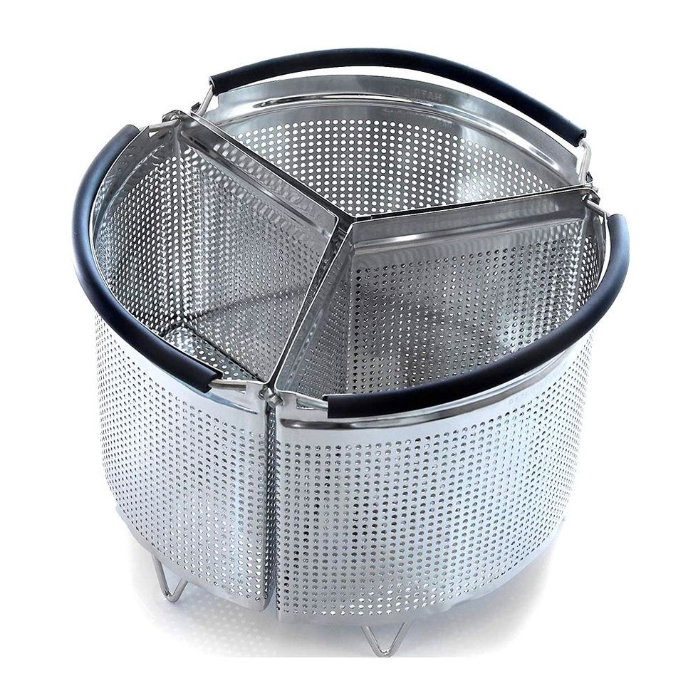 Hatrigo 3-Piece Divided Steamer Basket