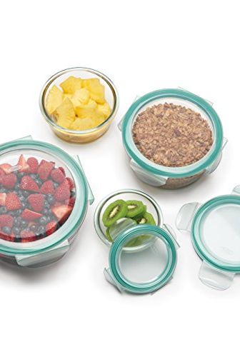 S'well Prep Food Glass Bowls - Set of 4, 12oz - Make Meal Easy and  Convenient - Leak-Resistant Pop-Top Lids - Microwavable and  Dishwasher-Safe, clear