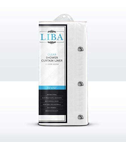 LiBa Mildew Resistant Anti-Bacterial Shower Curtain