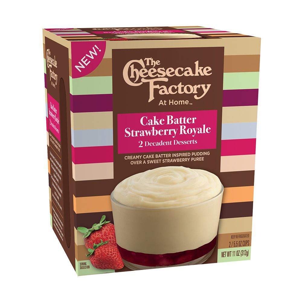 The Cheesecake Factory Cake Batter Strawberry Royale Pudding