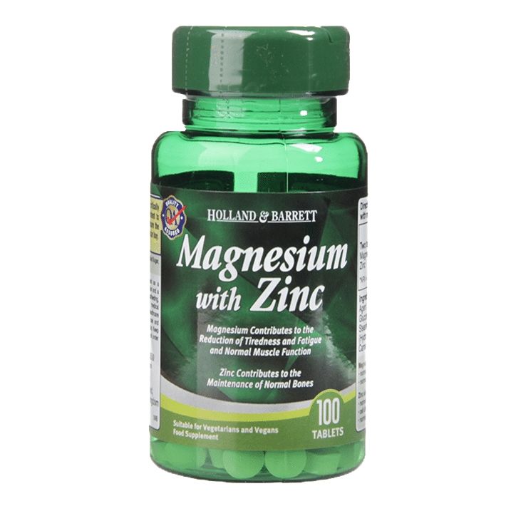 Holland & Barrett Magnesium with Zinc 100 Tablets