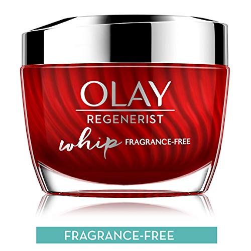 Face Moisturizer Cream by Olay Regenerist Whip, Fragrance Free, Oil Free facial lotion, 1.7 Oz
