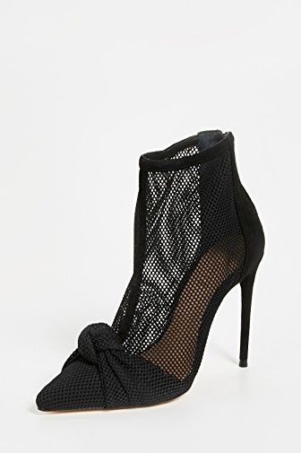 Pointed Mesh Booties