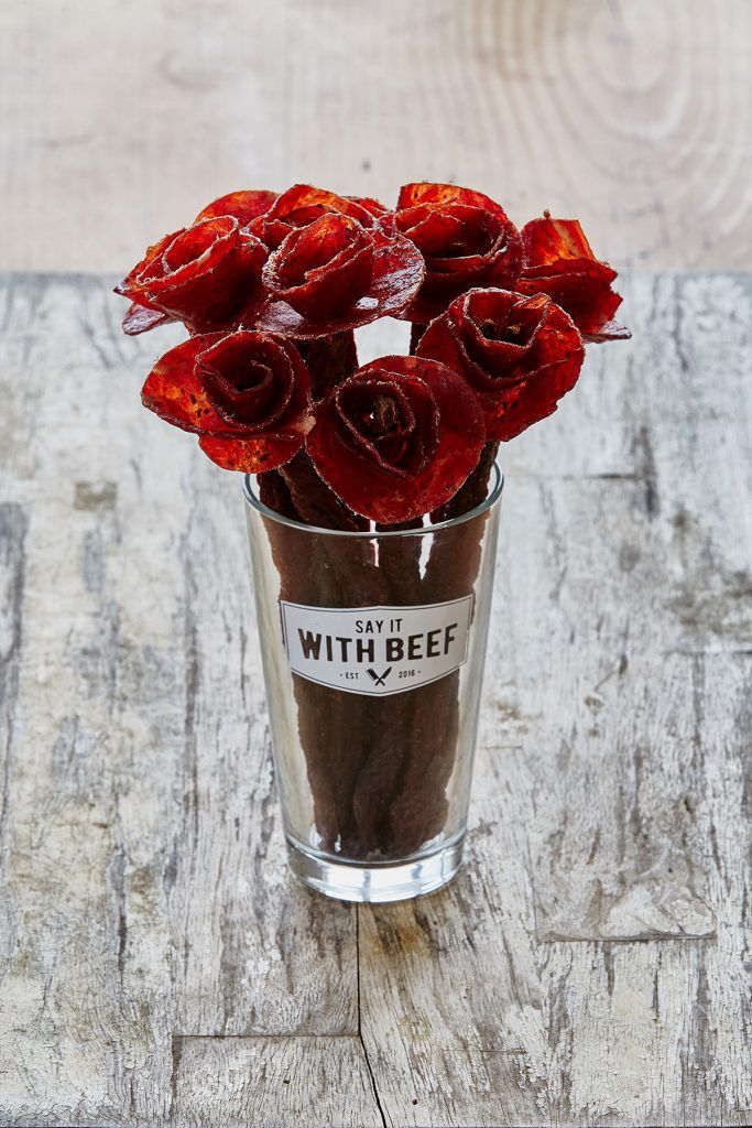 Beef Jerky Rose Bouquet
