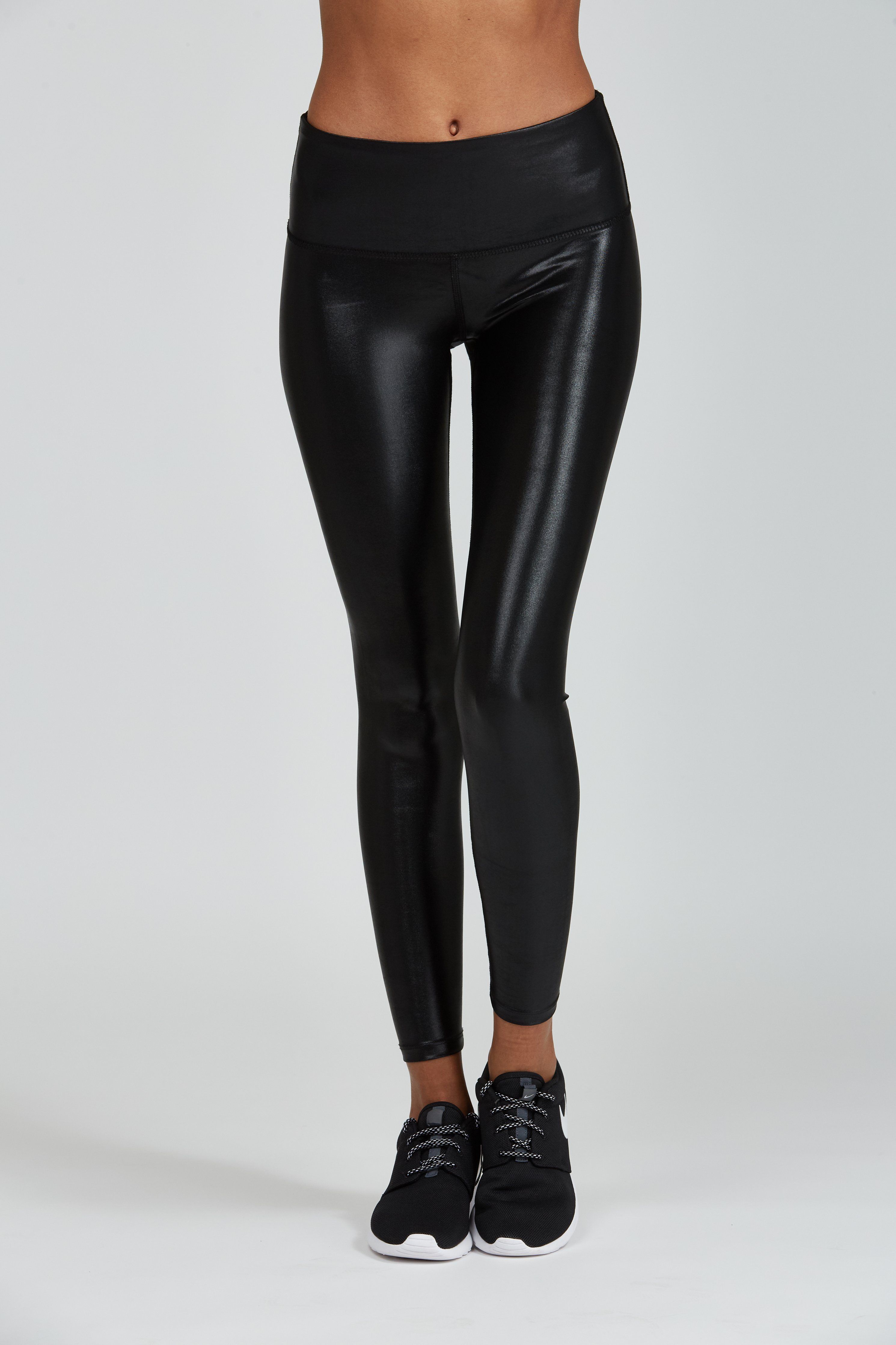 leather workout leggings