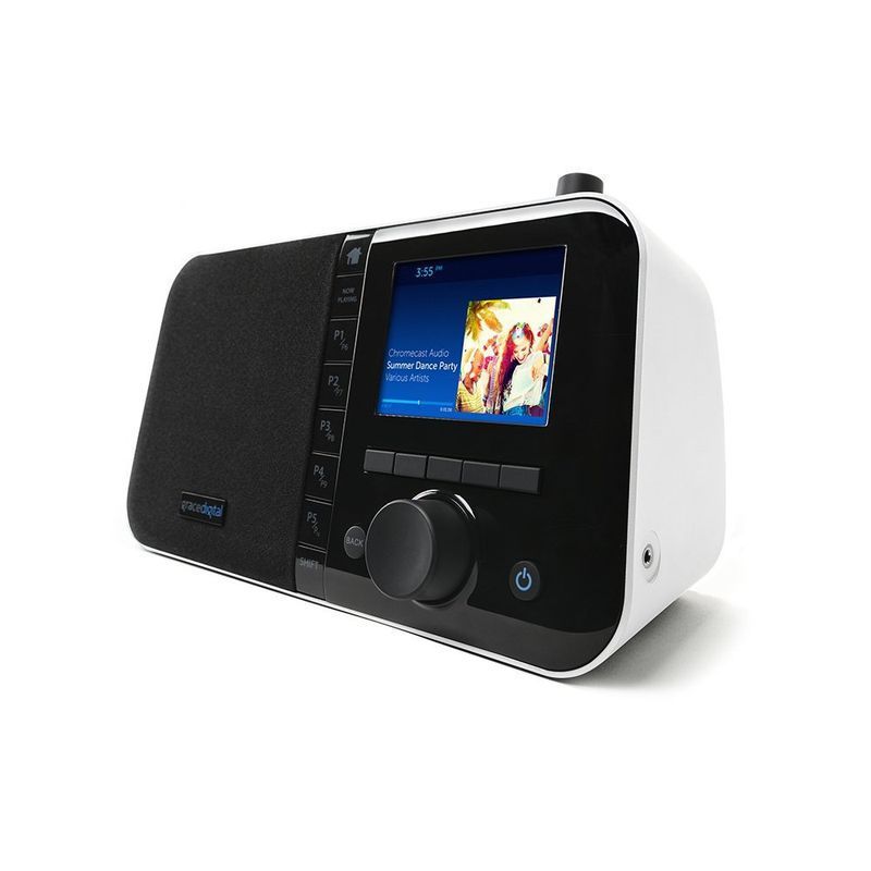  Ocean Digital WR-23D Portable FM Internet Radio 2.4” Color LCD  Built-in Battery Wi-Fi Bluetooth UPnP & DLNA Player (Black) : Electronics