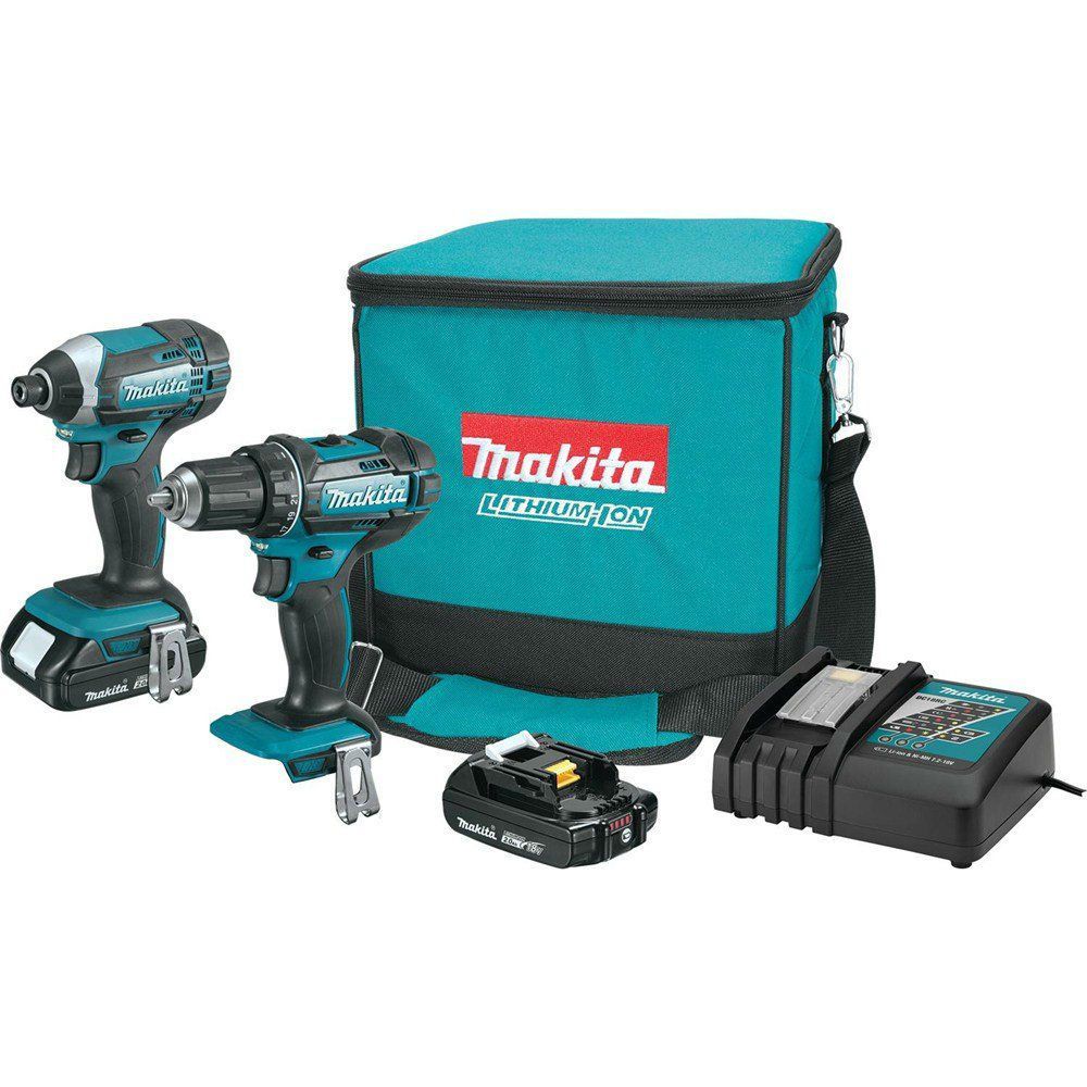 makita 18v hammer drill impact driver combo