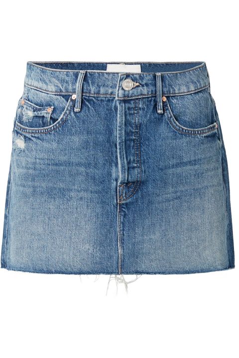 Jean Skirt Outfits - How to Wear a Jean Denim Mini Skirt