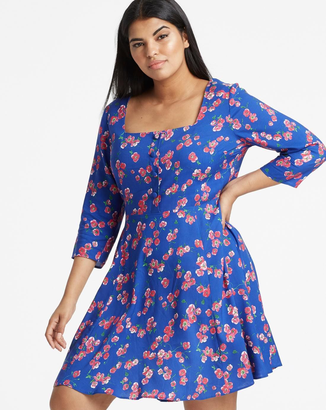 plus size sun dresses with sleeves