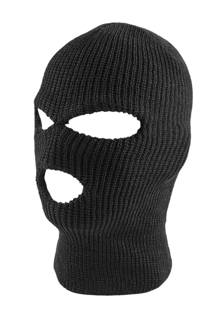 Super Z Knit Black Face Mask