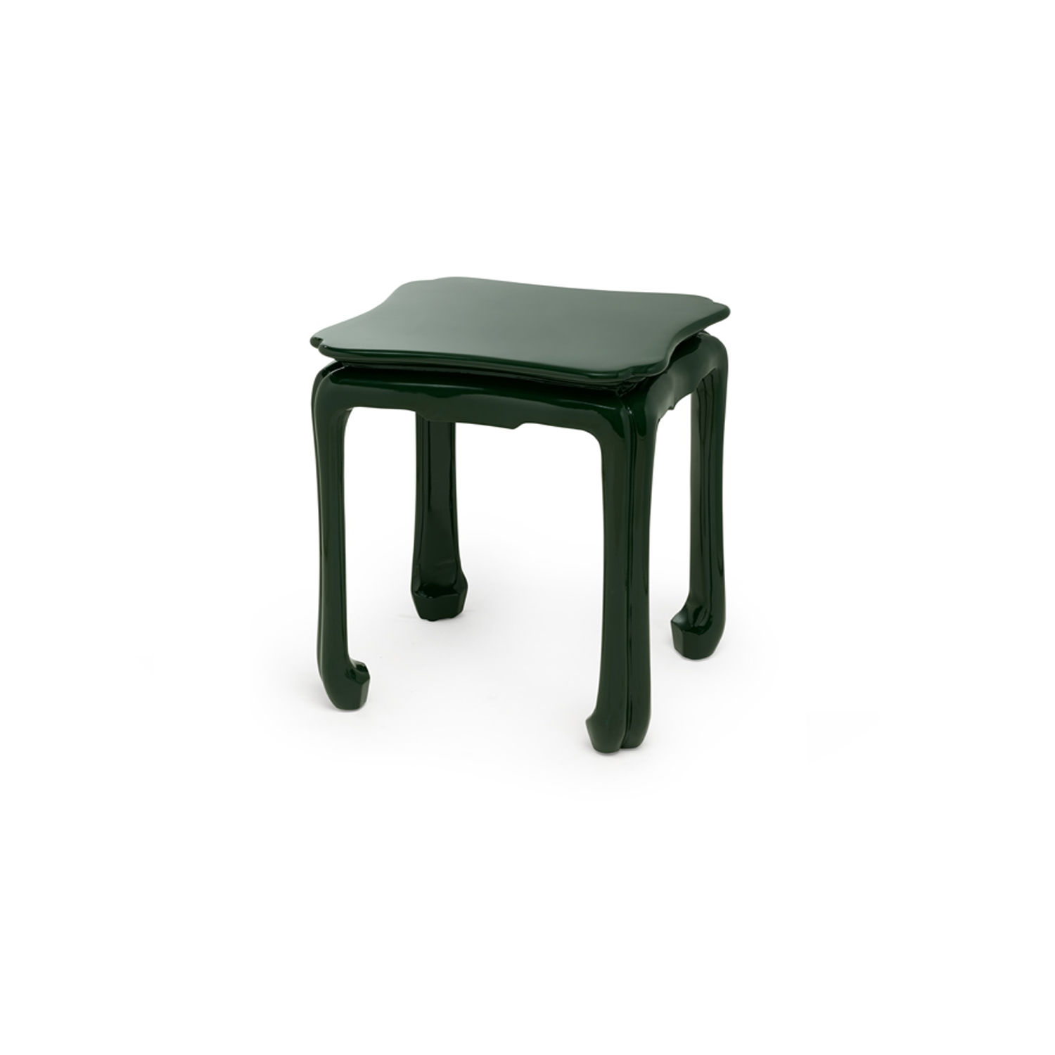 Chinoiserie Table in Bottle Green