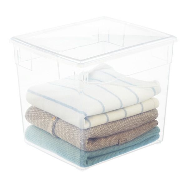 CLOSET: Clear Stackable Storage Boxes