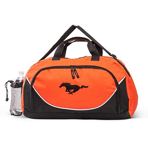Ford Mustang Orange Black Duffel Bag