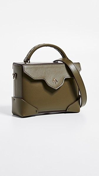 Micro Bold Top Handle Bag with Leather Strap
