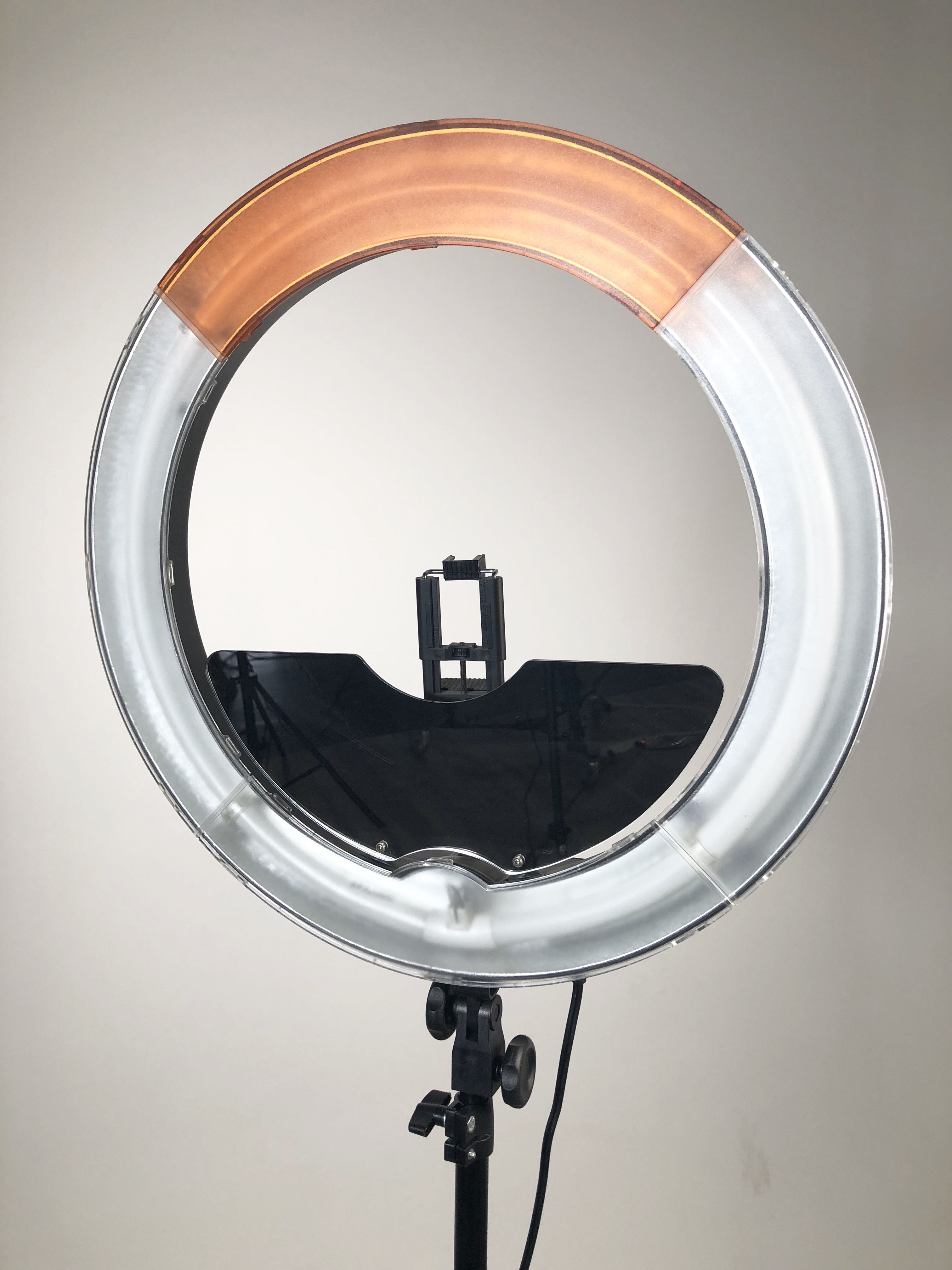 circle light up mirror