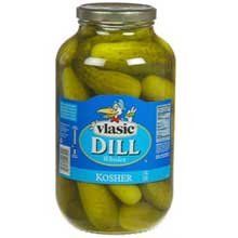 Vlasic Whole Kosher Pickles (4 case, 1 gallon jar)