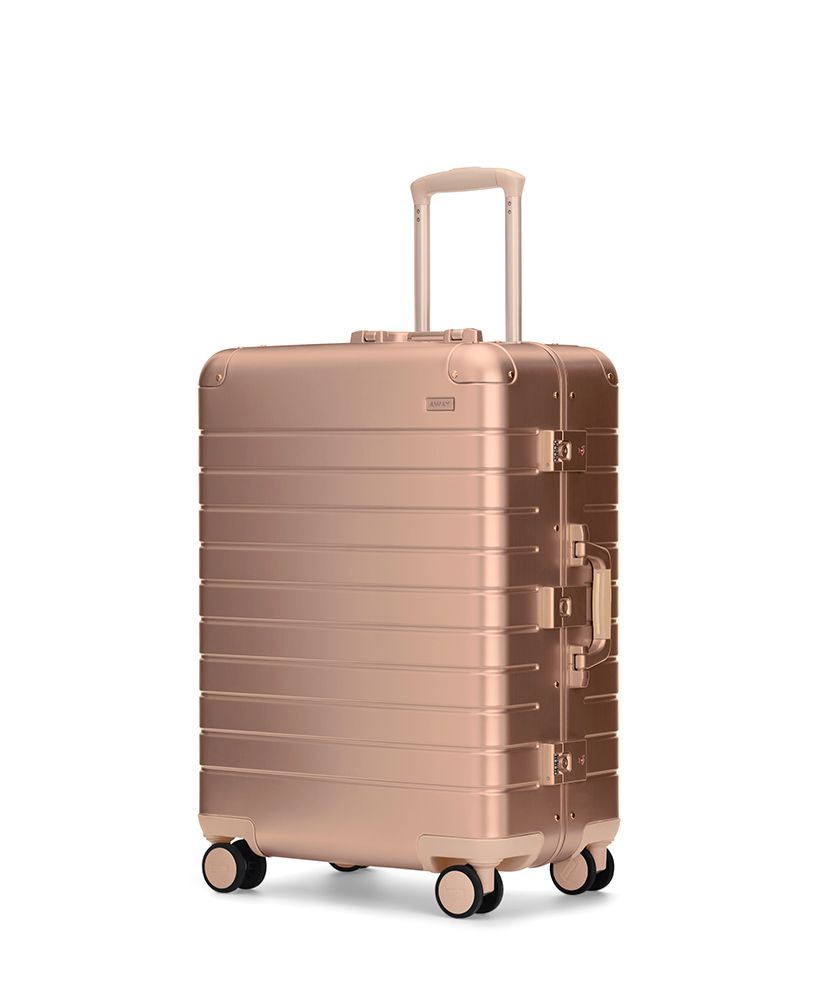 Your Favorite Away Suitcases Are Now Available in Rose Gold - WSTale.com